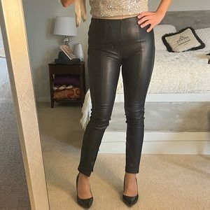 Zara faux leather stretch leggings